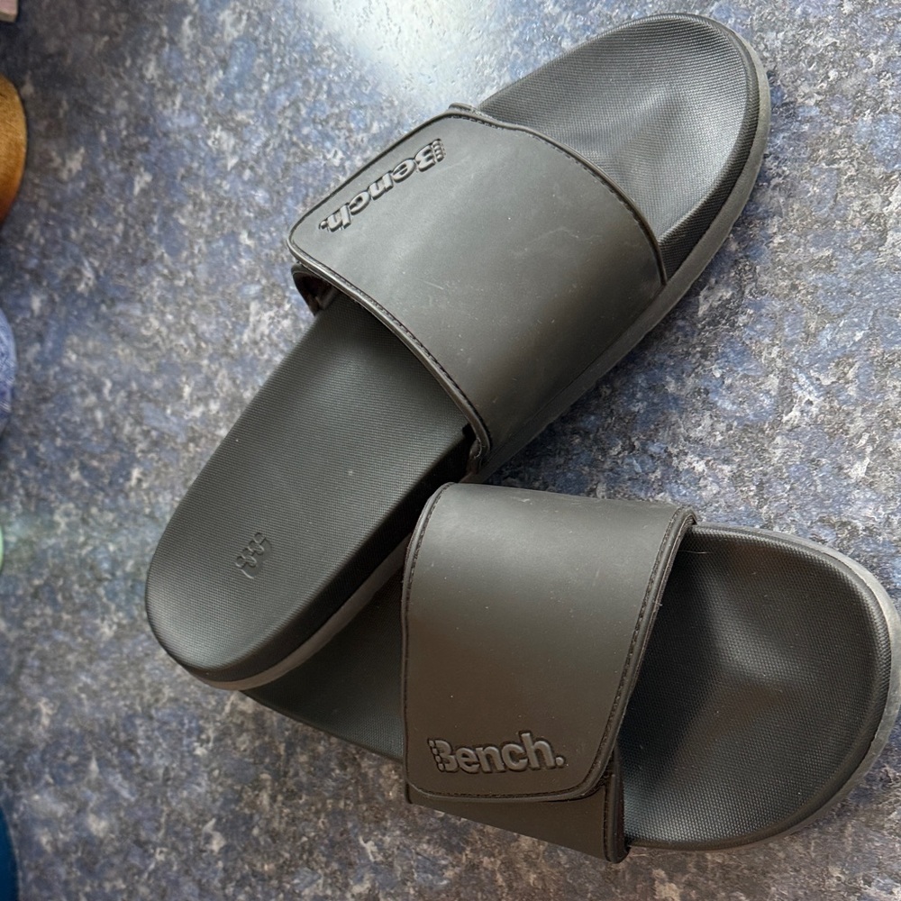 Bench Charcoal Men's Slide Sandals